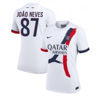 Dámy Fotbalový dres Paris Saint-Germain Joao Neves #87 2024-25 Venkovní Krátký Rukáv